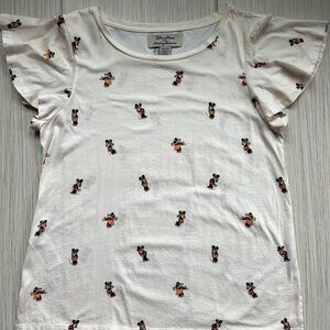 Tommy Bahama x Disney Parks Hawaiian Minnie Mouse T-shirt Flutter Sleeve Sz XS